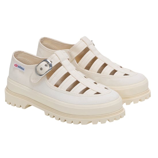 Superga Dames/Dames 3541 Alpina Gurkha Vissers Sandalen (Gebroken wit) - Image 3