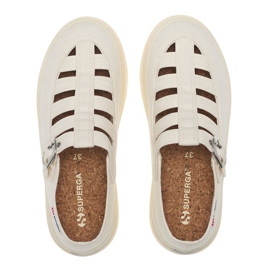 Superga Dames/Dames 3541 Alpina Gurkha Vissers Sandalen (Gebroken wit) - Image 4