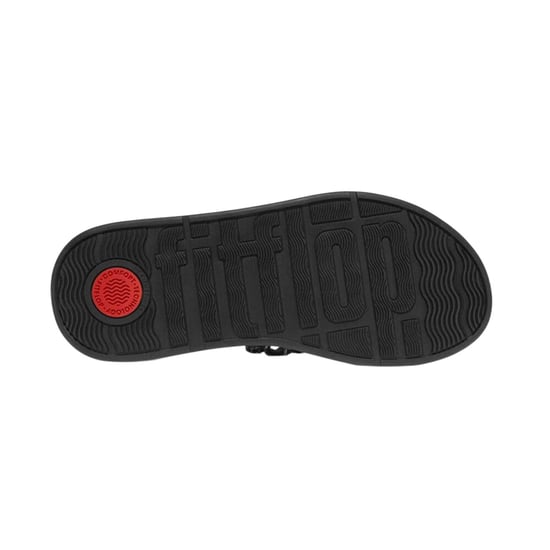 FitFlop Dames/Dames Leren Flatform Sandalen met Juwelen (Zwart) - Image 4