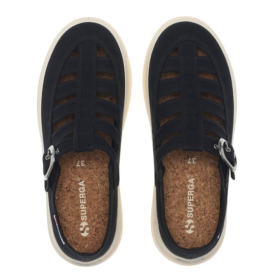 Superga Dames/Dames 3541 Alpina Gurkha Vissers Sandalen (Zwart/Off Wit) - Image 4