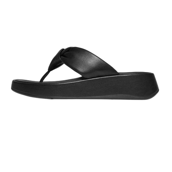 FitFlop Damesmode: leren sandalen met knoop (Zwart) - Image 2