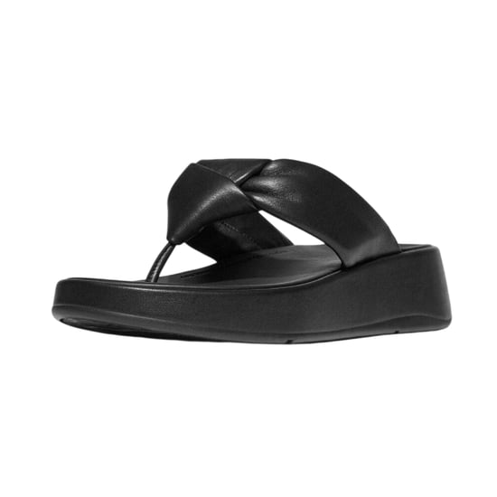 FitFlop Damesmode: leren sandalen met knoop (Zwart) - Image 5