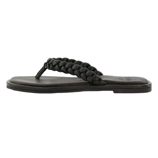 Dune London Dames/Dames Teen Post Platte Sandalen (Zwart) - Image 2