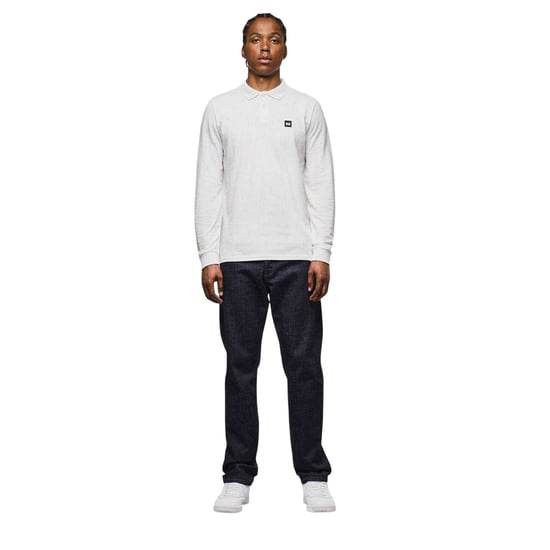 Weekend Offender Heren Dice Poloshirt met lange mouwen (Wit) - Image 4