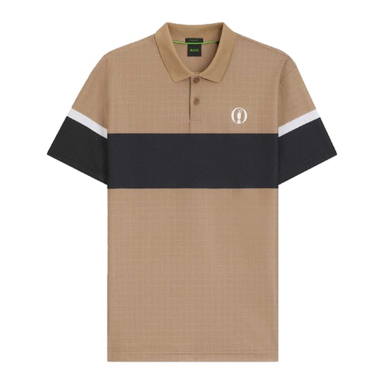 Boss Heren The Open 25 Paddy Golf Poloshirt (Beige) - Image 2