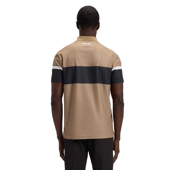 Boss Heren The Open 25 Paddy Golf Poloshirt (Beige) - Image 3