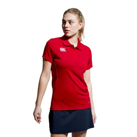 Canterbury Dames/Dames Club Dry Regular Poloshirt (Rood) - Image 1