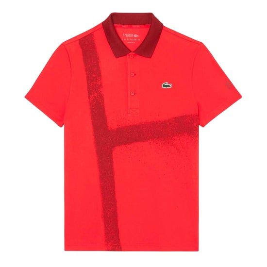 Lacoste Heren Novak Djokovic Regular Poloshirt met korte mouwen (Rood) - Image 2