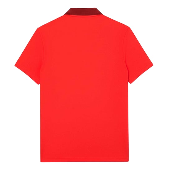 Lacoste Heren Novak Djokovic Regular Poloshirt met korte mouwen (Rood) - Image 3