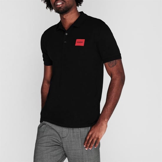 Hugo Heren Deruso Poloshirt (Zwart) - Image 2