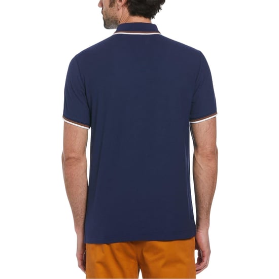 Original Penguin Heren Pete Katoenen Polo Shirt (Middeleeuws Blauw) - Image 2