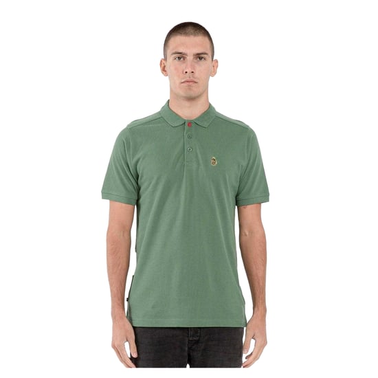 Luke 1977 Heren Robbie Geborduurd Logo Regular Poloshirt (Groen) - Image 1