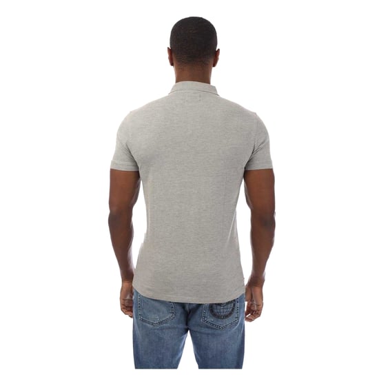 Aquascutum Heren Regular Poloshirt met Korte Mouwen (Lichtgrijs Melange) - Image 2