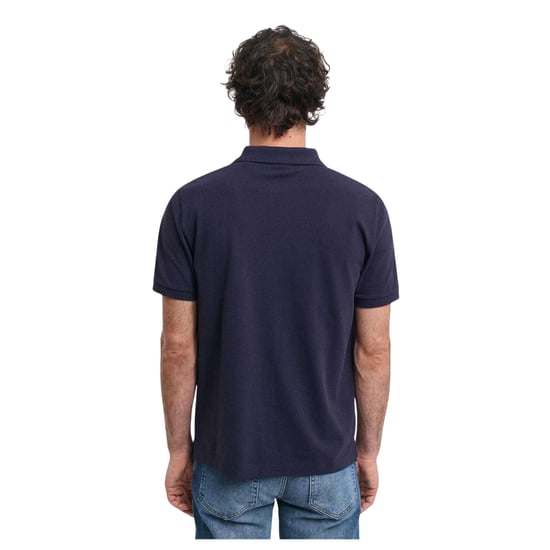 Gant Heren Archive Shield Katoenen Poloshirt (Blauw) - Image 2