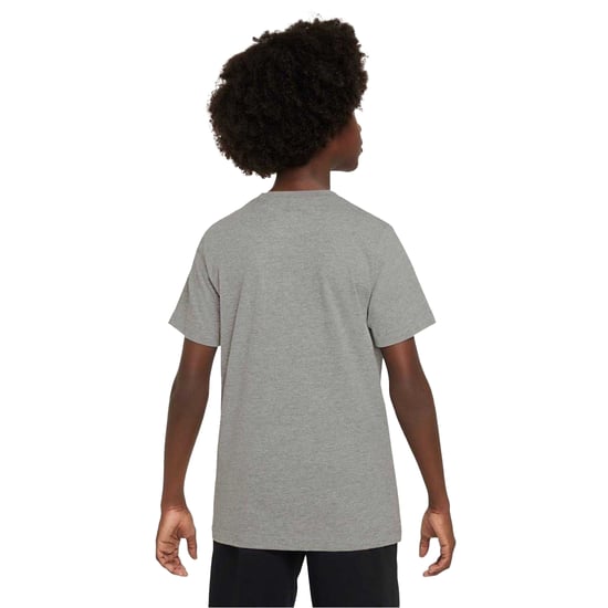 Nike Kinderen/Kinderen Sportswear Logo Katoenen T-Shirt (Donkergrijze heide) - Image 2