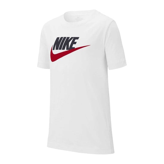 Nike Kinderen/Kinderen Sportswear Logo Katoenen T-Shirt (Wit/zwart/rood) - Image 2