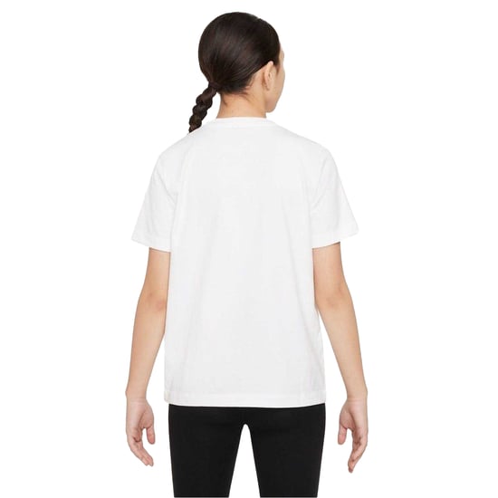 Nike Kinderen/Kinderen Sportswear Logo Katoenen T-Shirt (Wit/zwart/rood) - Image 4