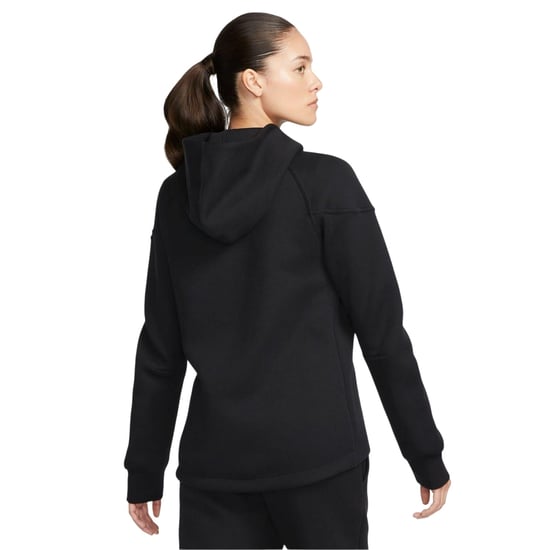 Nike Dames/Dames Windrunner Tech Fleece Full Zip Hoodie (Zwart) - Image 2