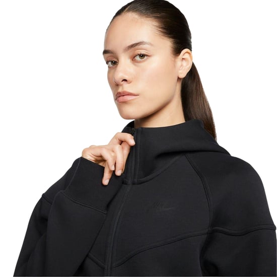 Nike Dames/Dames Windrunner Tech Fleece Full Zip Hoodie (Zwart) - Image 3