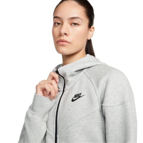 Nike Dames/Dames Windrunner Tech Fleece Full Zip Hoodie (Grijs) - Image 3