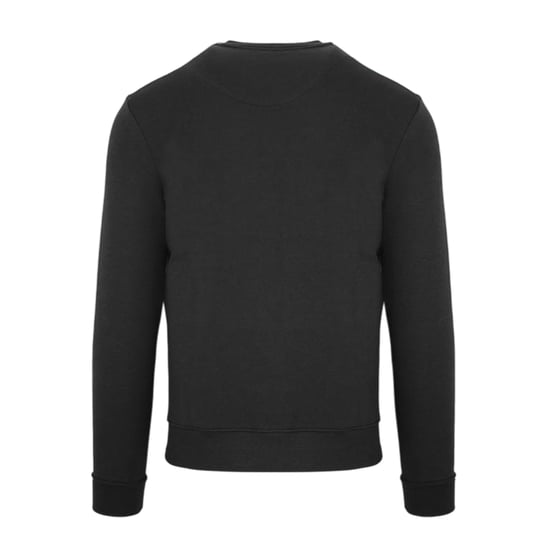 Aquascutum Heren-sweatshirt met ronde hals en lange mouwen met klein logo (Zwart) - Image 2