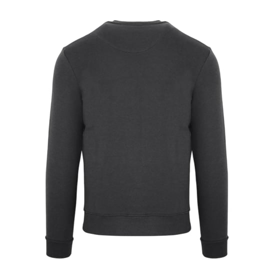 Aquascutum Heren Sweatshirt met Opschrift Crew Hals (Antraciet) - Image 2