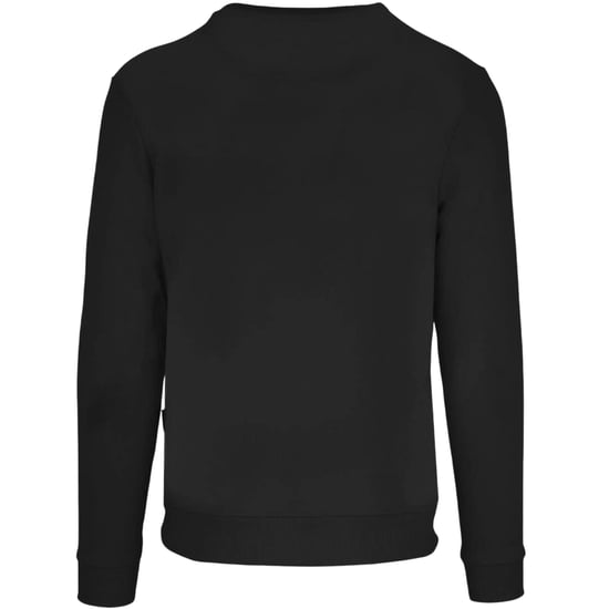 Aquascutum Heren Sweatshirt met Opschrift Crew Hals (Zwart) - Image 2