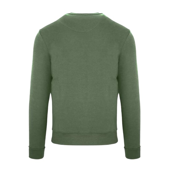 Aquascutum Heren Katoenmix geribbeld kraag Regular Sweatshirt (Militair Groen) - Image 2