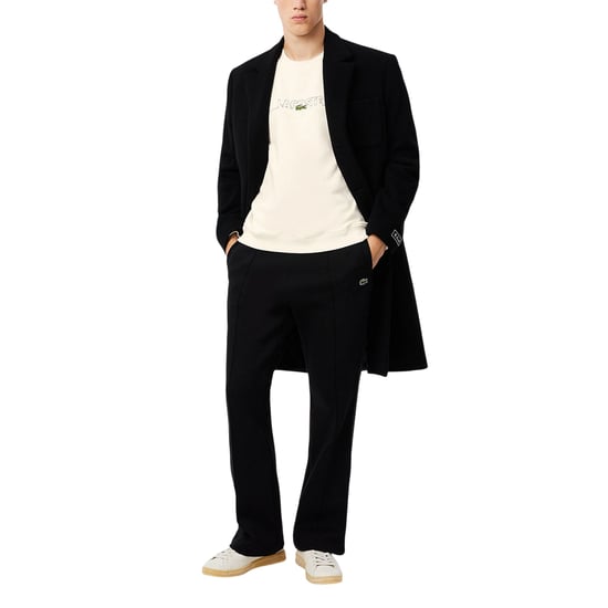 Lacoste Geborduurd Drop Shoulder Sweatshirt met logo voor heren (Wit) - Image 1