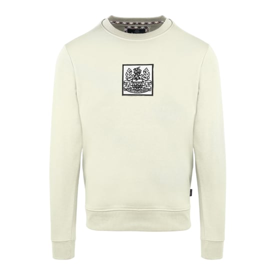 Aquascutum Heren geribbeld sweatshirt (Boter) - Image 1