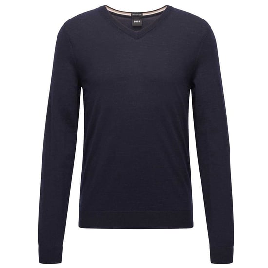 Boss Heren Gebreide Regelmatige Formele Pullover (Donkerblauw) - Image 2