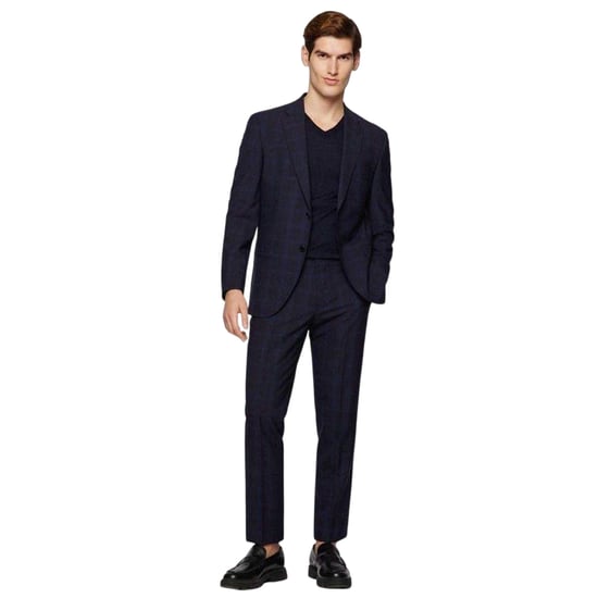 Boss Heren Gebreide Regelmatige Formele Pullover (Donkerblauw) - Image 3