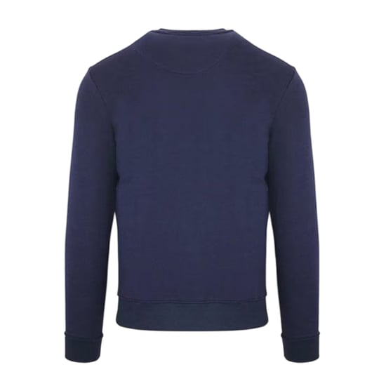 Aquascutum Heren-sweatshirt met gebogen logo (Marine) - Image 2