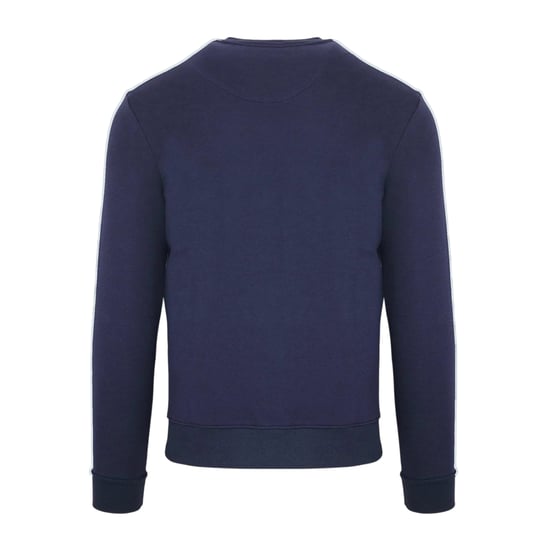 Aquascutum Heren Script Crew Neck Regular Sweatshirt (Marine) - Image 2