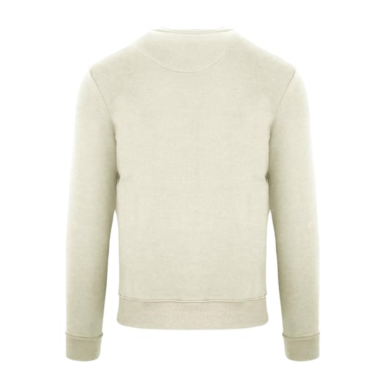 Aquascutum Heren Script Crew Neck Regular Sweatshirt (Boter) - Image 2