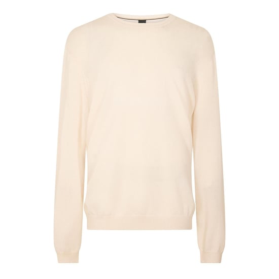 Boss Heren Crew Neck Regular Sweatshirt met lange mouwen (Wit) - Image 1