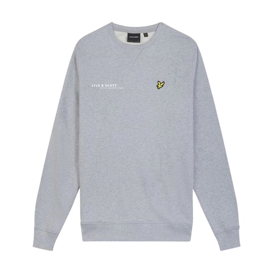 Lyle & Scott Heren Ordinate Logo Katoenen Sweatshirt (Grijs) - Image 2