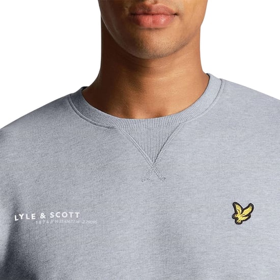 Lyle & Scott Heren Ordinate Logo Katoenen Sweatshirt (Grijs) - Image 4