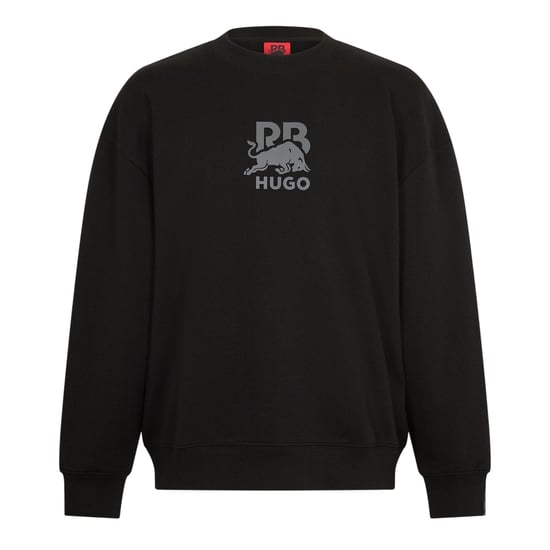 Hugo Heren Sweatshirt met geribde kraag (Zwart) - Image 1