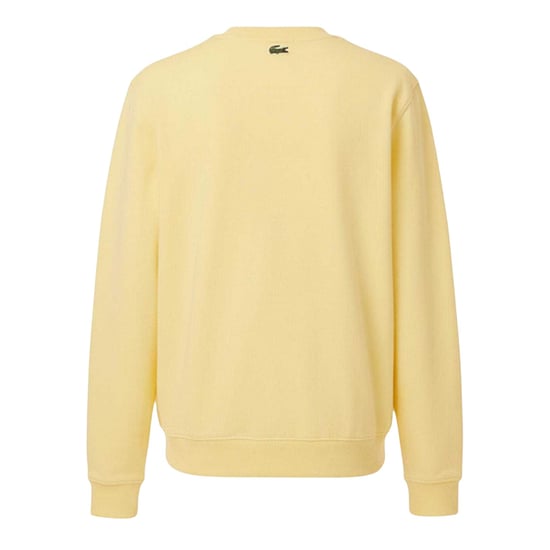 Lacoste Unisex fleece-sweatshirt met logo voor volwassenen (Geel) - Image 2
