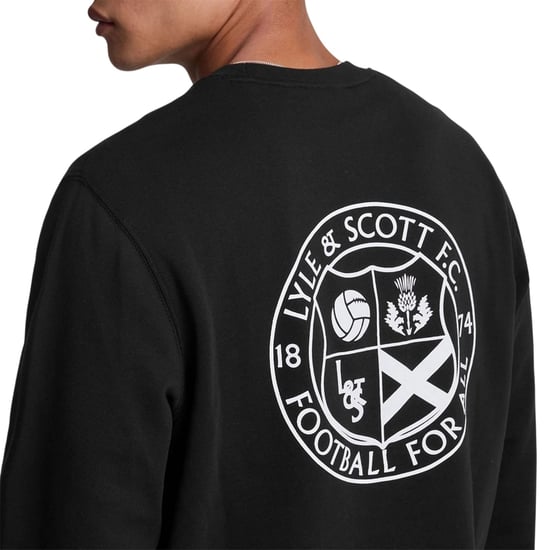 Lyle & Scott Heren 1874 Regular Sweatshirt (Zwart) - Image 3