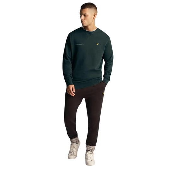 Lyle & Scott Heren Ordinate Logo Katoenen Sweatshirt (Groen) - Image 1
