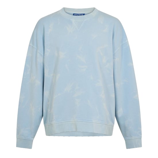 Hugo Heren Nustroyos Tie Dye Oversized Sweatshirt (Blauw) - Image 1
