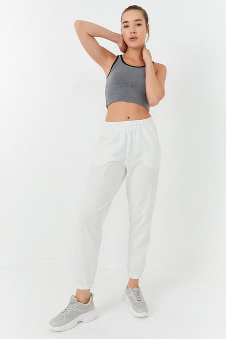 Geribbelde Mouwloze Crop Top - Image 2