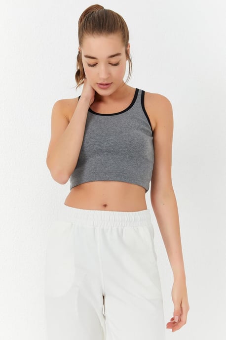Geribbelde Mouwloze Crop Top - Image 5
