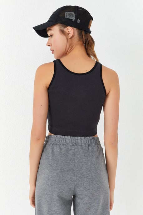 Geribbelde Mouwloze Crop Top - Image 5
