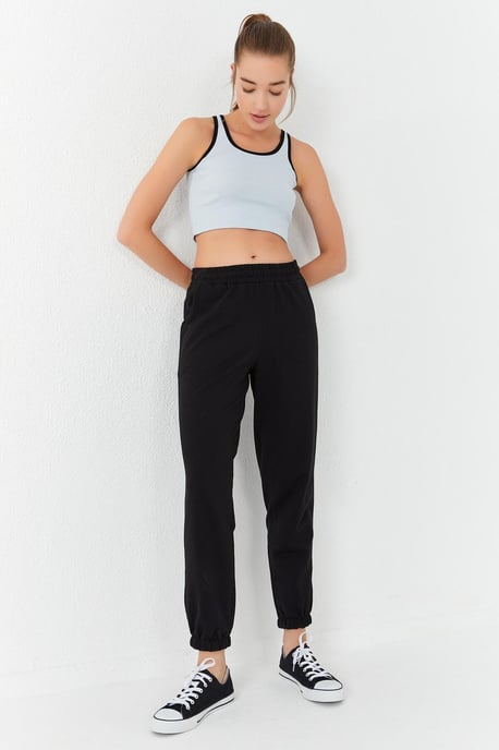 Geribbelde Mouwloze Crop Top - Image 2