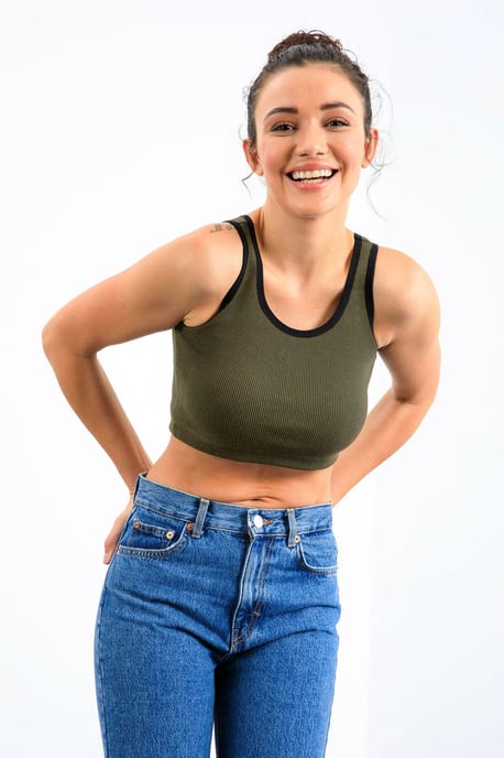 Geribbelde Mouwloze Crop Top - Image 6
