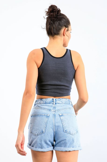 Geribbelde Mouwloze Crop Top - Image 5