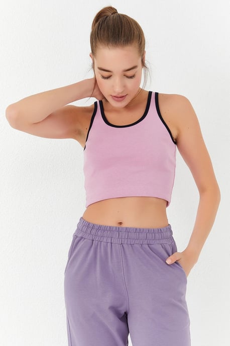 Geribbelde Mouwloze Crop Top - Image 3